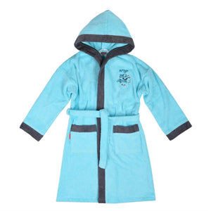 Wörner Südfrottier Mädchen Bademantel "Stop the clock " NEUWARE  Gr. 140