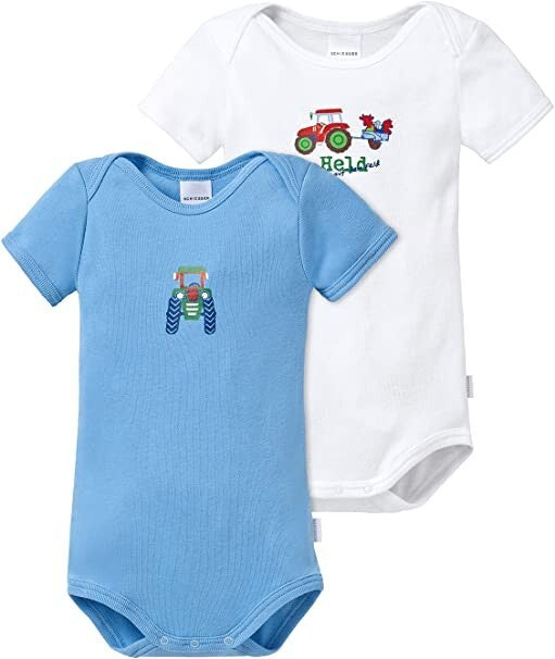 %% Schiesser DOPPELPACK KURZARMBODYS  JUNGEN NEU GR.56 %%