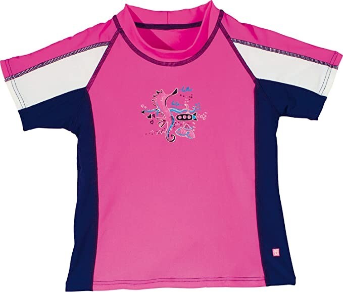 % REDUZIERT Schiesser Mädchen Bade Shirt LF 50 NEU Gr.140