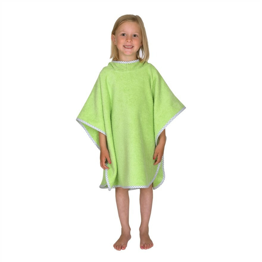 Wörner Südfrottier Uni opalgrün Bade-Poncho 120/75 cm