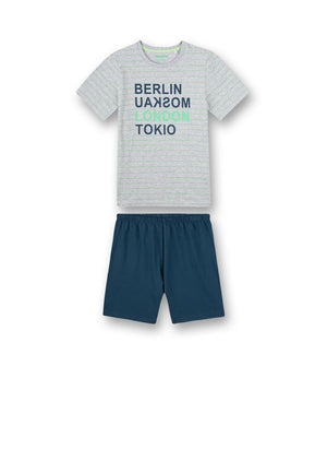 Sanetta Jungen Shorty Kurzer Schlafanzug  F/S Gr.140