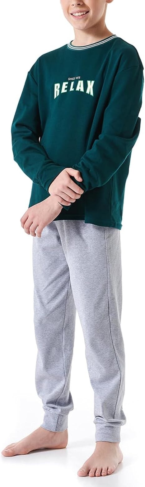 SCHIESSER  Jungen Schlafanzug Interlock  NEU Gr.176