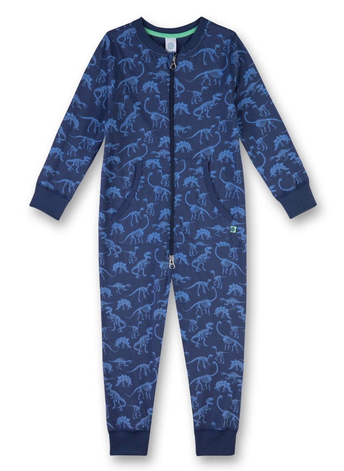 Sanetta Jungen Overall Jumpsuit  Schlafanzug 1-tlg.  blau  Dino  Gr. 92