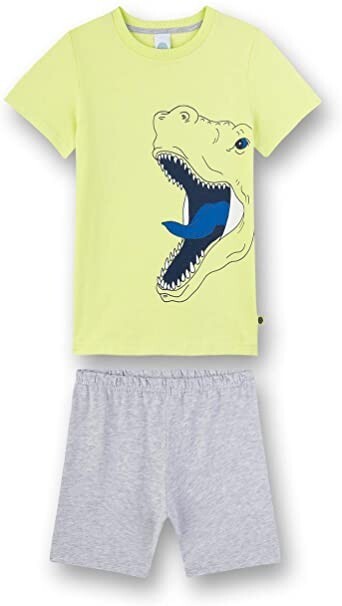 Sanetta Jungen kurzer Schlafanzug Shorty 2-tlg.Dino gelb Gr. 98