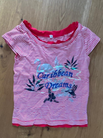 Mädchen kurzarm Shirt T-Shirt "Ringel" Gr. 122
