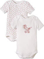 %% Schiesser DOPPELPACK KURZARMBODYS  MÄDCHEN NEU GR.68 %%