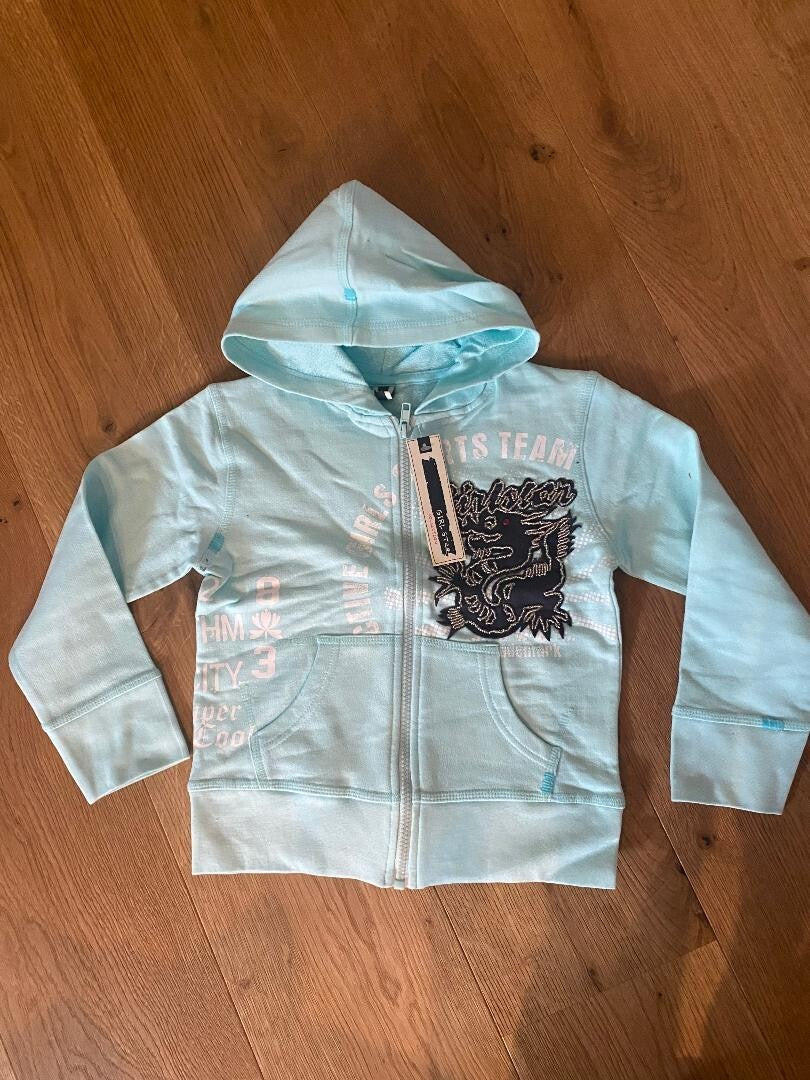 Mega Coole  Sweatjacke Kapuzenjacke mit Pailetten Girl  NEU Gr 128