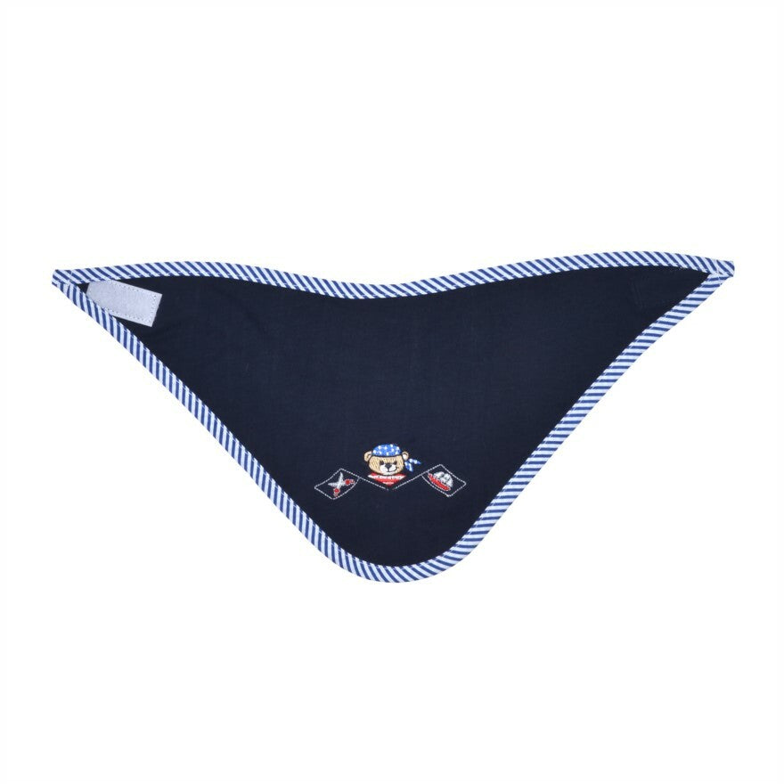 %% SONDERPREIS Wörner Südfrottier Baby Halstuch "Teddy Navy"  Neu und OVP  %%