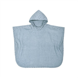 Wörner Südfrottier Wal stahlblau Bade-Poncho 120/75 cm