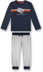 Sanetta Jungen langer Schlafanzug Basketball League NEUWARE  Gr. 152