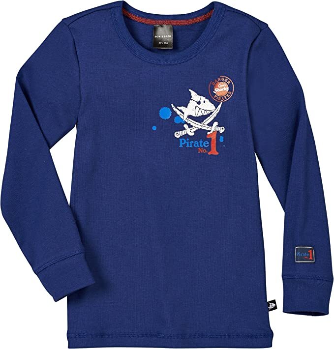 %% STOP %% REDUZIERT Schiesser Jungen  Langarmshirt Captain Sharky NEU Gr.92