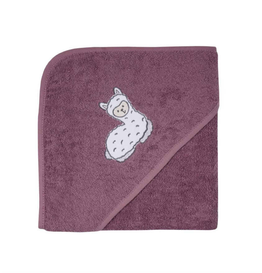 NEU Südfrottier Serie "Lama mauve" Badetücher, Badeponcho, Lätzchen etc