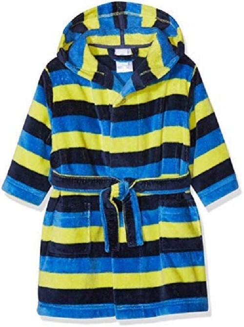 Sanetta Jungen Bademantel Kuschelfleece Herbst Winter   Gr. 98