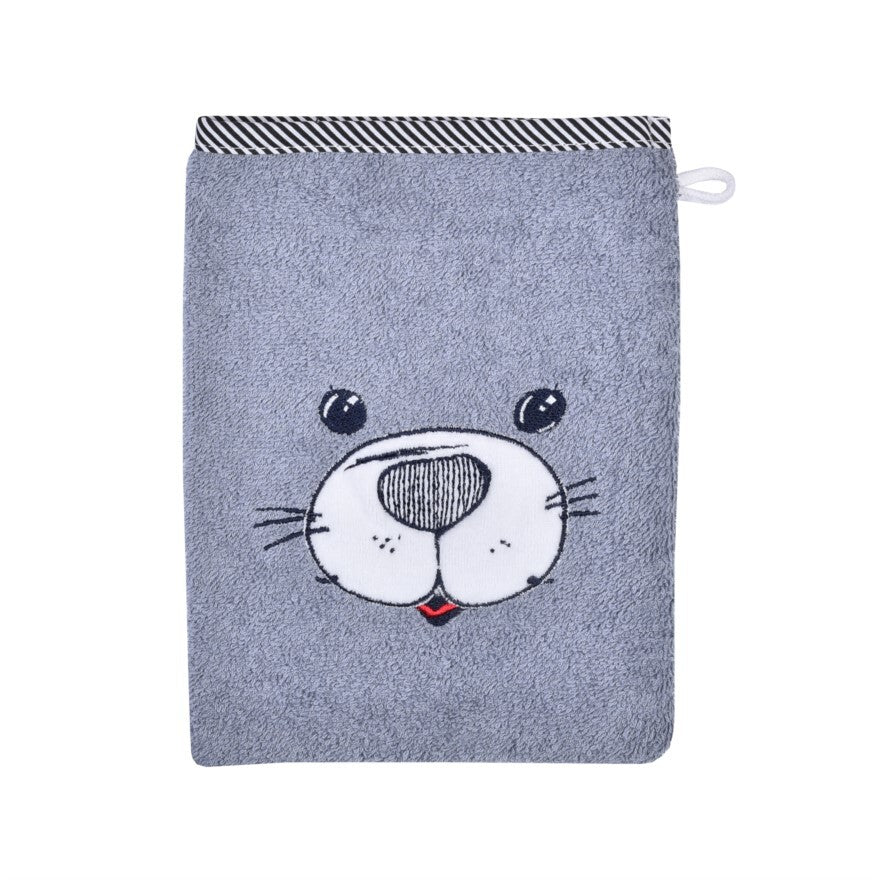 NEU Südfrottier Serie "Seehund grau" Badetücher, Badeponcho, Lätzchen etc