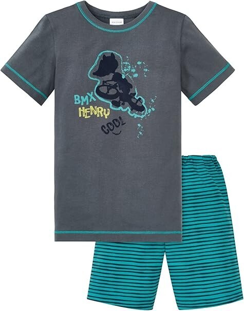 %% STOP %% REDUZIERT Schiesser Jungen Schlafanzug Kurz "BMX" Shorty NEU Gr.104