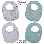 % TOP% Wörner Südfrottier Sterne blau Druckknopflatz WENDELATZ 22x29 cm 2er Set