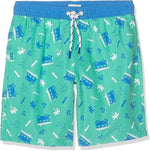 % REDUZIERT Sanetta  Jungen Aqua Badehose Badeshorts  mit LKW NEU Gr. 98