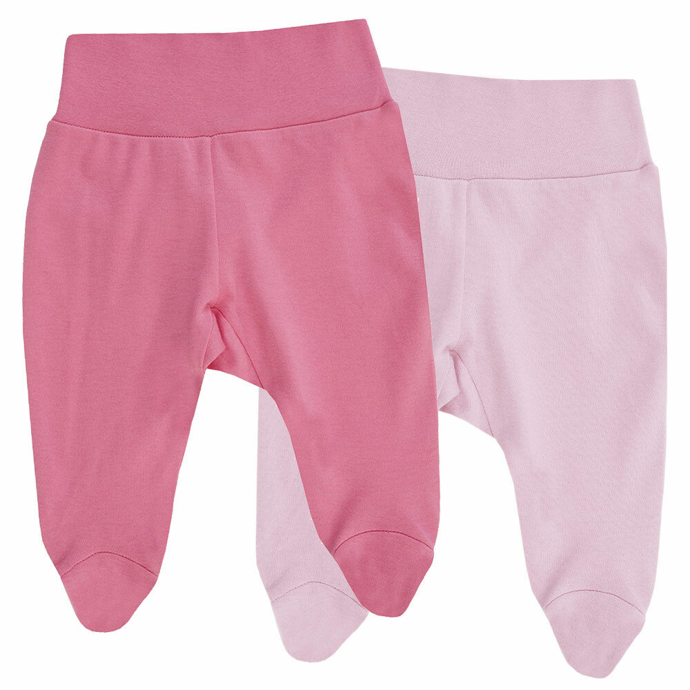 Jacky Baby Leggings Jogginghose 2er-Pack  rosa  Mädchen Gr. 50/56 + 62/68