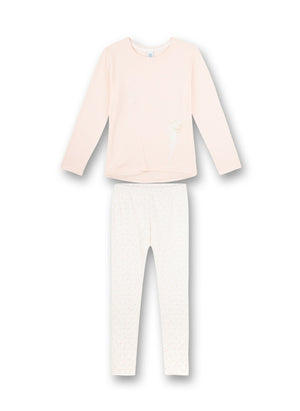 Sanetta Mädchen langer Schlafanzug  2-tlg rosa  Modal Gr. 128-176
