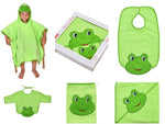 NEU Südfrottier Serie "Frosch Limone" Badetücher, Badeponcho, Lätzchen etc