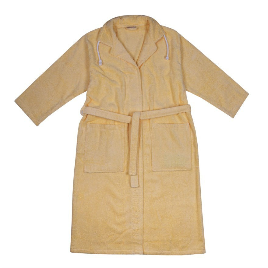 %%Wörner Südfrottier Frottee Bademantel Vanille Damen/Herren  Gr M %%