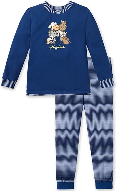 Schiesser Jungen langer  "Jollyfriends"  Schlafanzug  NEU Gr. 98