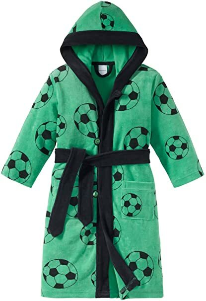 Schiesser Jungen Bademantel "Fußball" Gr. 92+98
