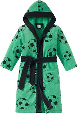 Schiesser Jungen Bademantel "Fußball" Gr. 92+98