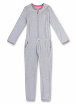 SANETTA   Mädchen Schlafanzug  Overall Jumpsuit Grau  NEU Gr.140