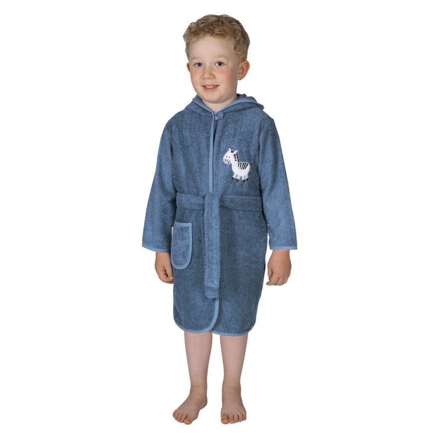 %% Wörner Südfrottier Jungen ZEBRA" Bademantel  Gr. 74 - 116%%