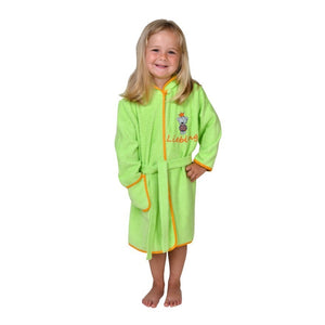 %%  Wörner Südfrottier LIEBLING LIMONE Bademantel Gr 110/116 NEU