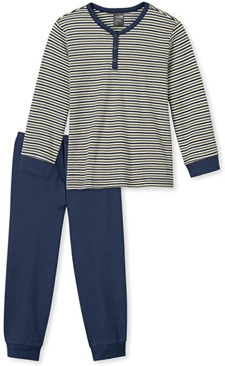 Schiesser langer Jungen  Interlock Ringel Schlafanzug  NEU Gr.98