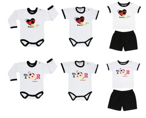 Jacky Baby Body oder T-Shirt + Shorts WM /EM Deutschland Fußball  Gr. 44 -104