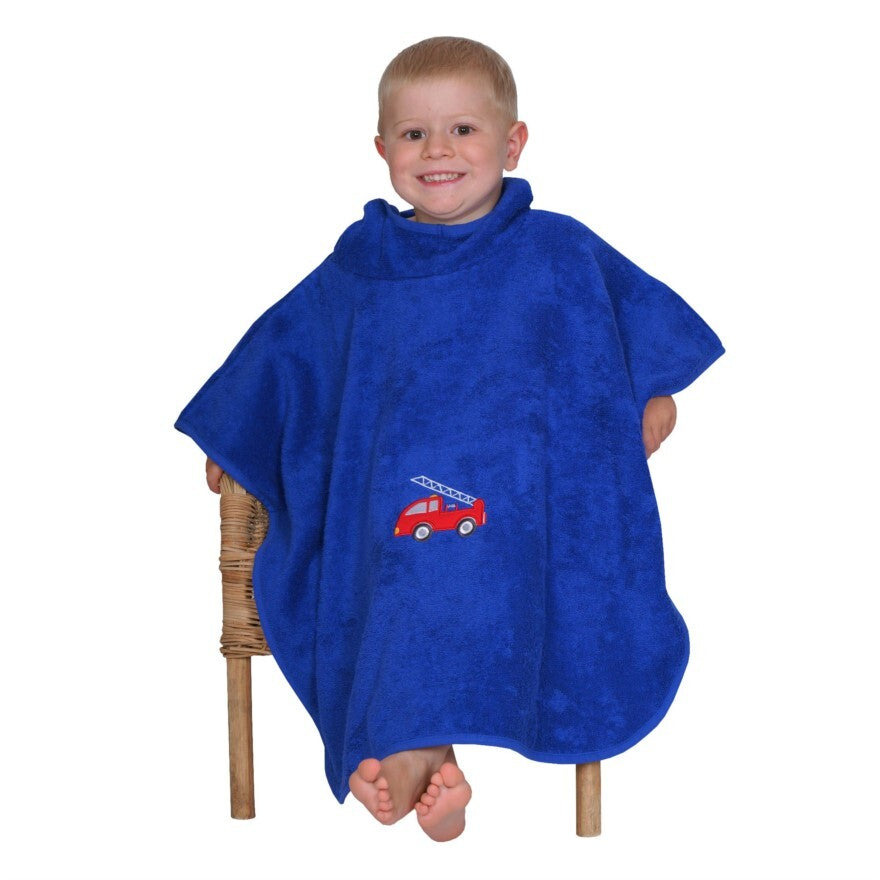 NEU Südfrottier Serie "Feuerwehr royalblau" Badetücher, Badeponcho, Lätzchen etc