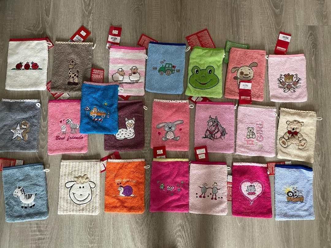 Wörner Südfrottier Waschhandschuh 15 x 21 cm RIESEN AUSWAHL statt 8,99 nur 5,99