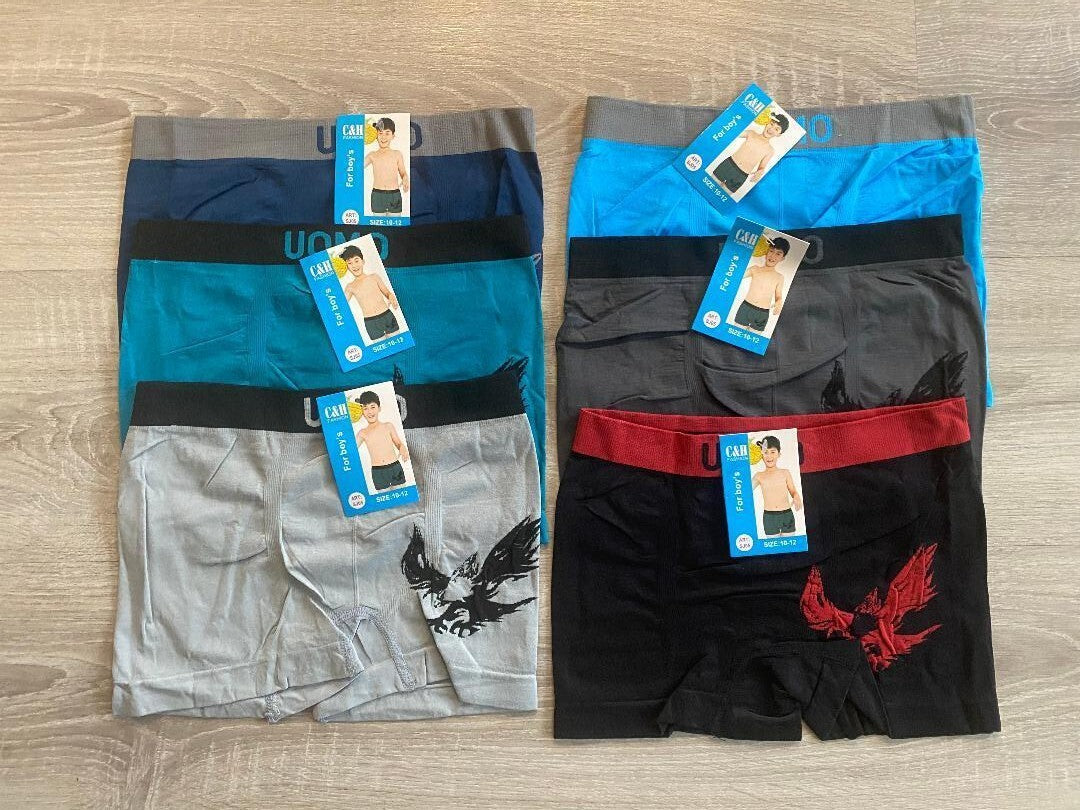 3er Pack Jungen Mikrofaser Boxershorts Slips  Unterhosen Unterwäsche Gr 116-164