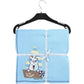 Jacky Baby DECKE 100 CM X 70 CM 60G WATTIERUNG BEACH FRIENDS (ORGANIC COTTON)
