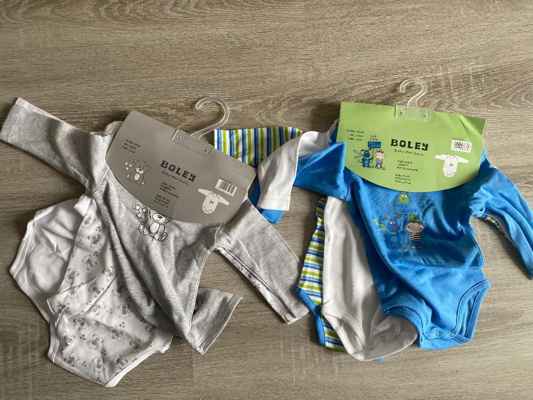 %%AUSVERKAUF %% Jacky Baby Langarm Body 3er oder 2 er-Pack  Junge  Gr. 50-92