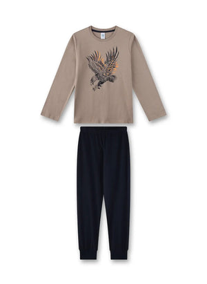 Sanetta Jungen langer warmer  Schlafanzug  H/W Gr. 140,152,164,176