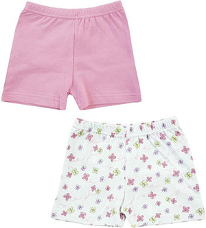 Jacky BabyKurze Hose 2er-Pack  rosa geblümt Mädchen Gr. 62/68