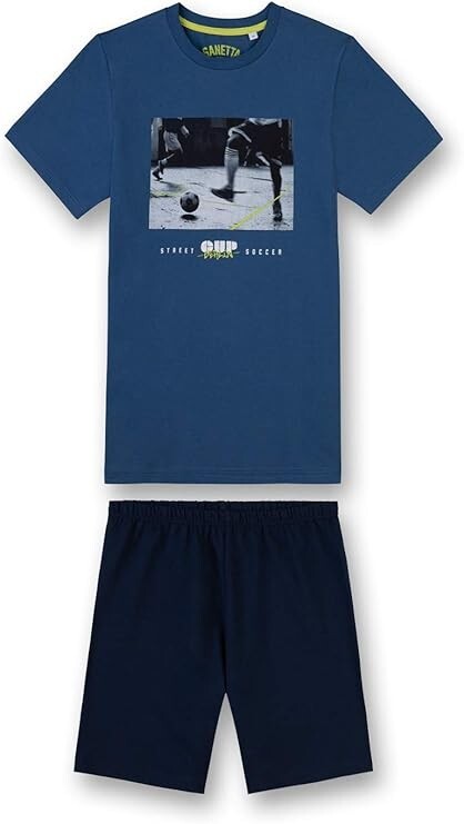 %% Sanetta Jungen kurzer Schlafanzug Shorty  2-tlg.  Gr. 140 %%