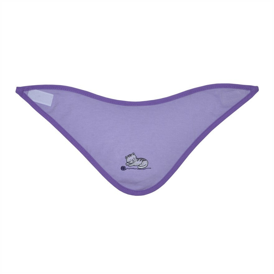 %% SONDERPREIS Wörner Südfrottier Baby Halstuch "Katze Flieder"  Neu und OVP  %%