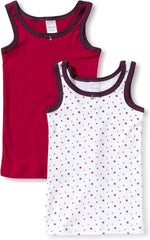 %% STOP %% REDUZIERT Schiesser Mädchen  Unterhemden Tanktop 2er Pack NEU Gr. 92