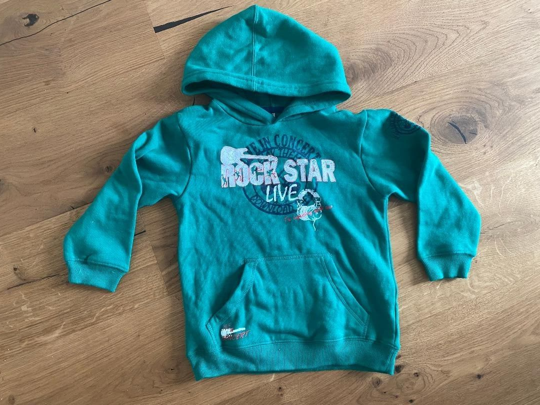 Mega Cooles Sweatshirt mit Fleece  grün NEU   Gr 110