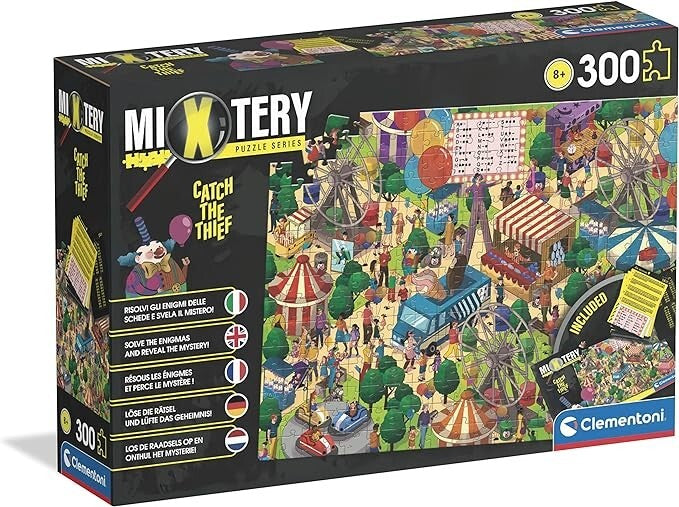 Clementoni 21712 Mystery Catch The Thief 300 Teile-Puzzle Für Kinder Ab 8 Jahren