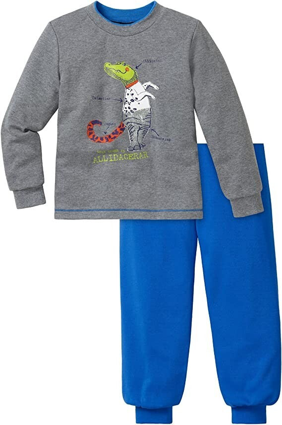 Schiesser langer Jungen  Schlafanzug mit Dino Motiv NEU Gr.98