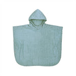 Wörner Südfrottier Sterne eisblau Bade-Poncho 120/75 cm