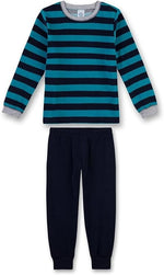 Sanetta Jungen langer Schlafanzug 2-tlg. blau  Frottee   Gr. 116