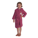 Wörner Südfrottier  MAUZ Mädchen " Einhorn Mauve "   Bademantel  Gr. 74 - 116