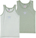 Jacky Baby Mädchen Unterhemden 2  Pack BIOBAUMWOLLE Gr.98/104